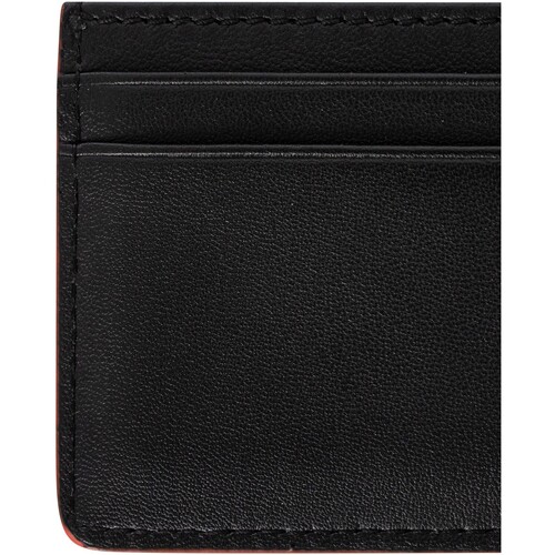 BOSS - Cartera De Piel Con Tarjeta De Metro Negro