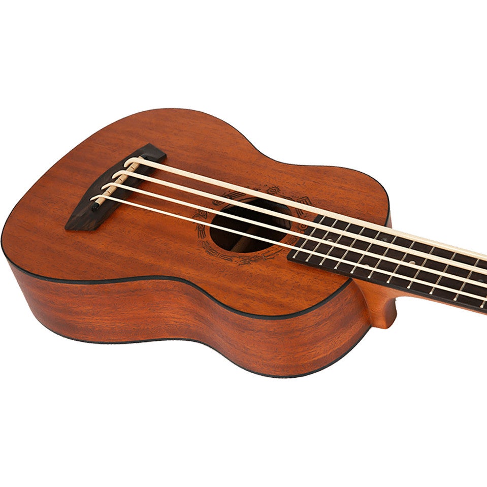 Flight Bass Series DU-BASS elektrisch-akoestische bas ukelele met gigbag