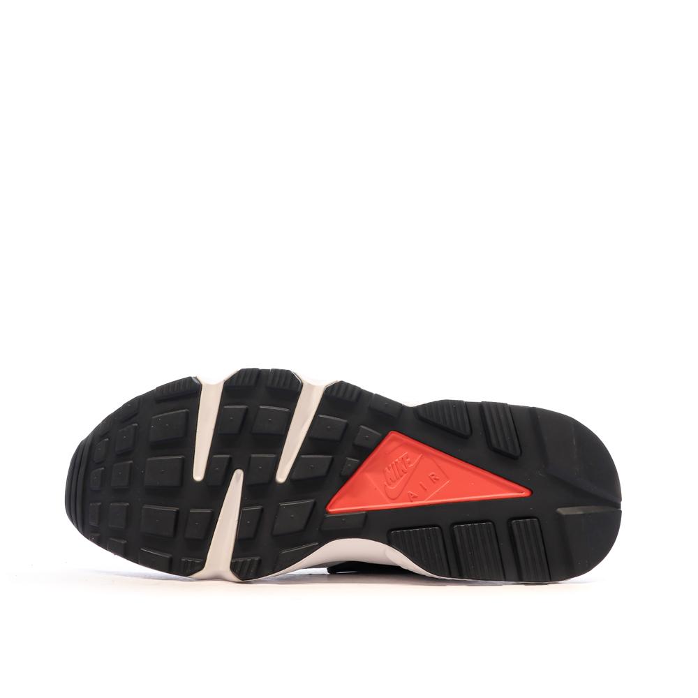 Nike Baskets Blanche/Noir/Gris Femme Nike Huarache