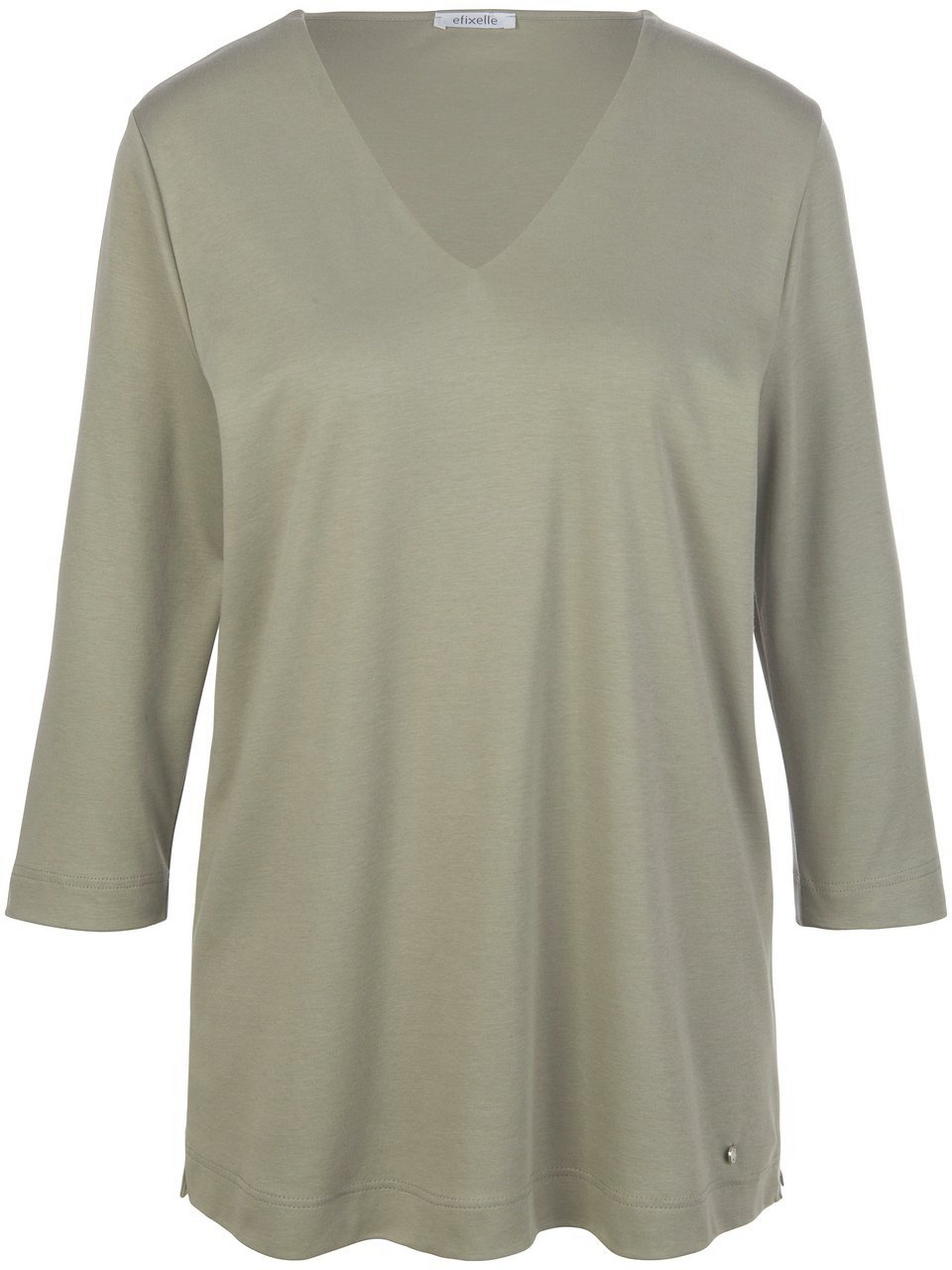 V-Shirt mit 3/4-Arm
