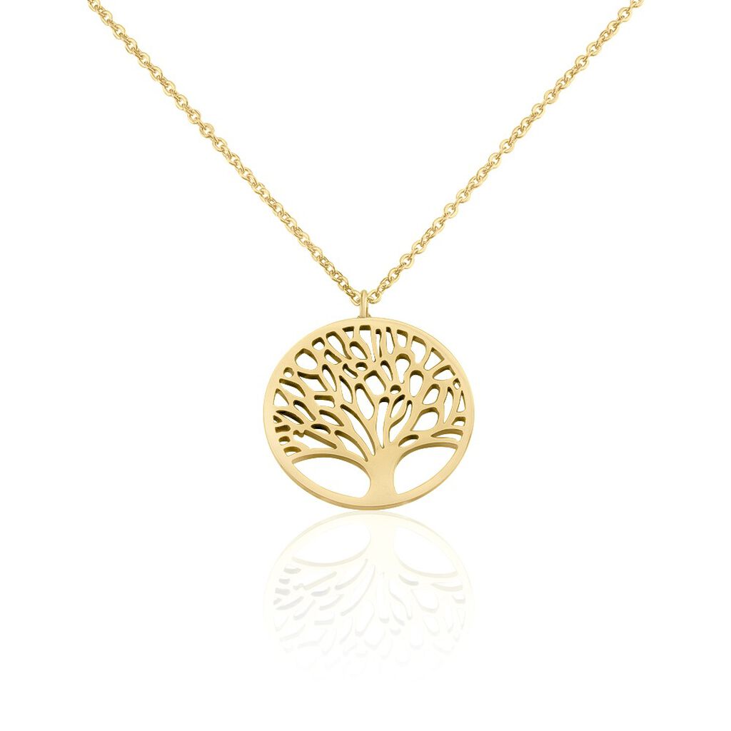 Collier Sautoir Acier Doré Ildut
