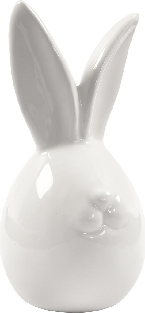 Hare - H 11,4 CM - Ø 5,5 CM - Hvid - 12 Stk