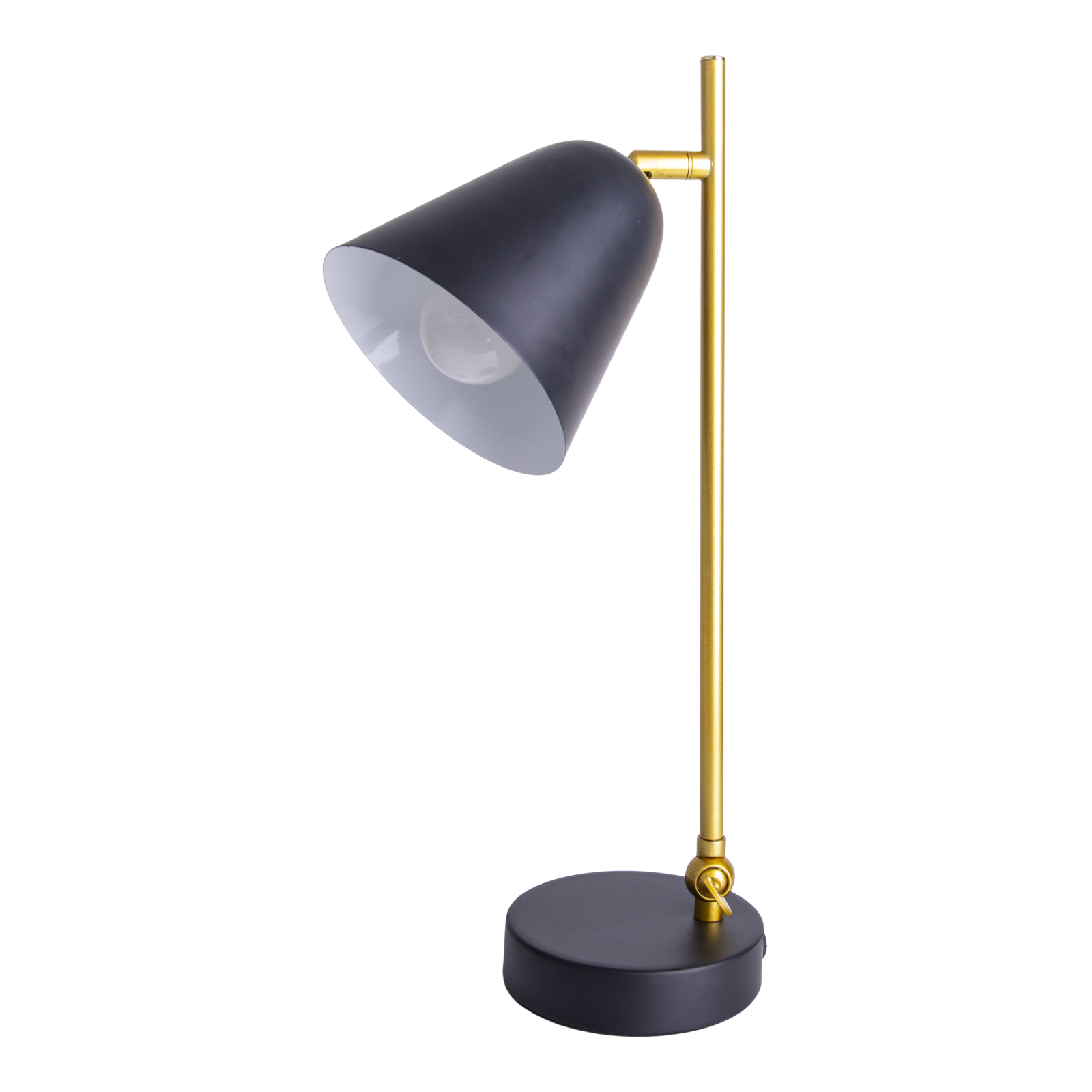 Tischleuchte - schwarz-goldfarben - 42,5 cm