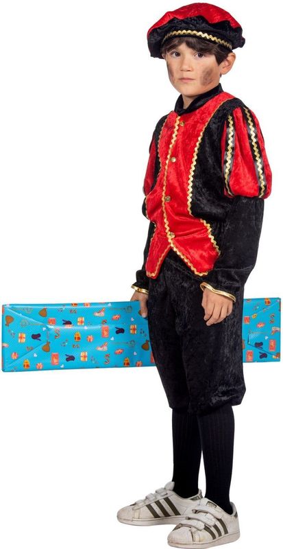 Carnavalskostuum - Rood-Zwart - 100% Polyester