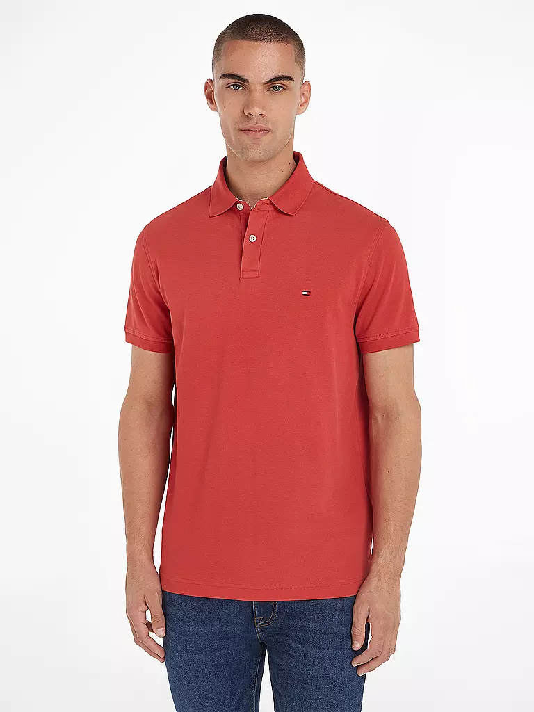 TOMMY HILFIGER Poloshirt Slim Fit rot