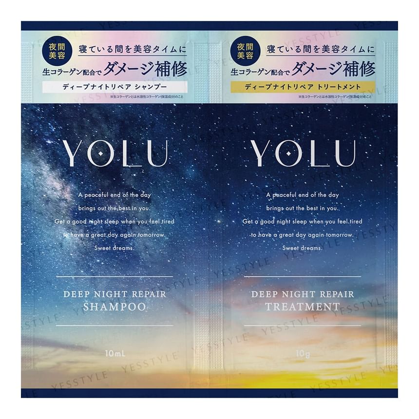 YOLU - Deep Night Repair Shampoo & Behandeling Proefset