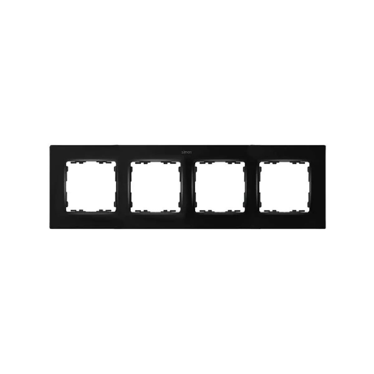 Ledkia Cadre 4 Emplacements SIMON 82 Concept - Noir Mat