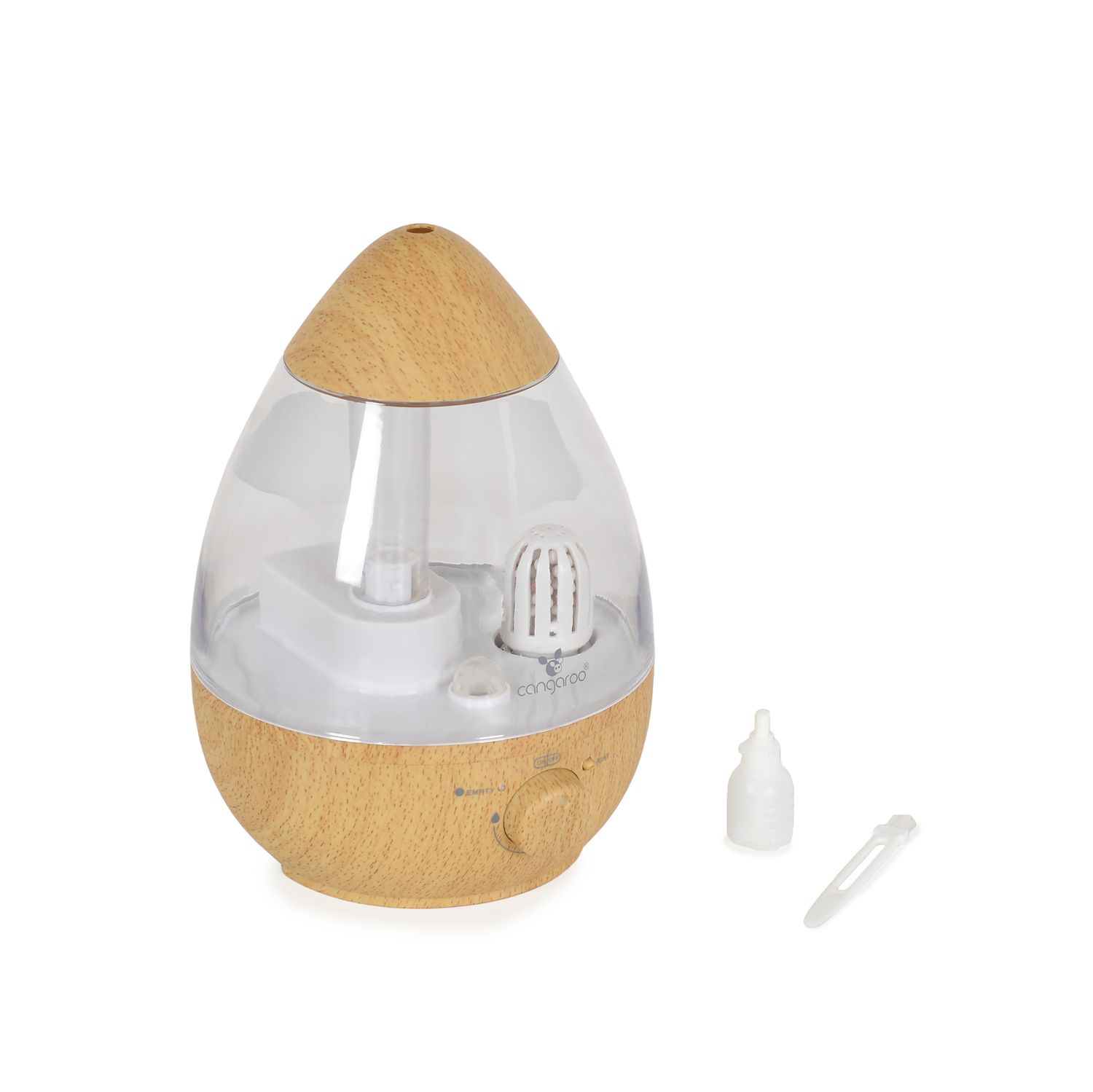 Cangaroo Ultraschall-Luftbefeuchter Skye Holzoptik Kühlnebelbefeuchter 2,5 Liter beige