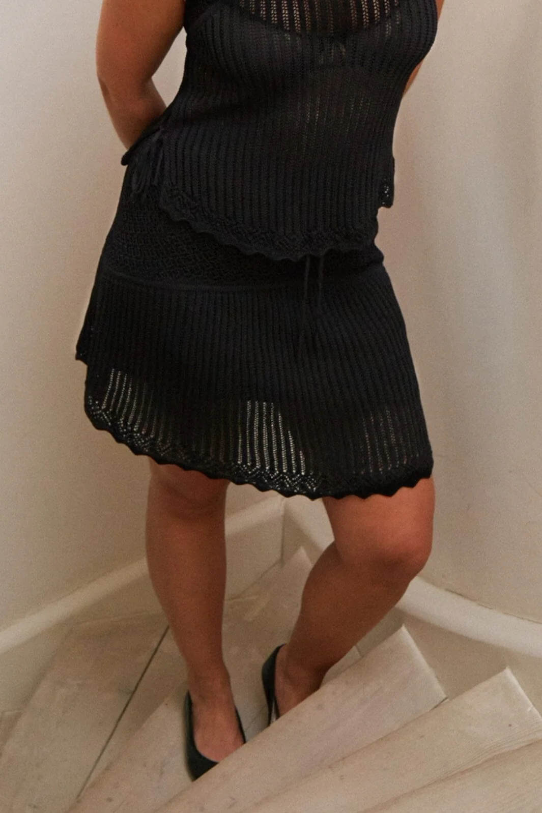 Neo Noir Judith Knit Skirt