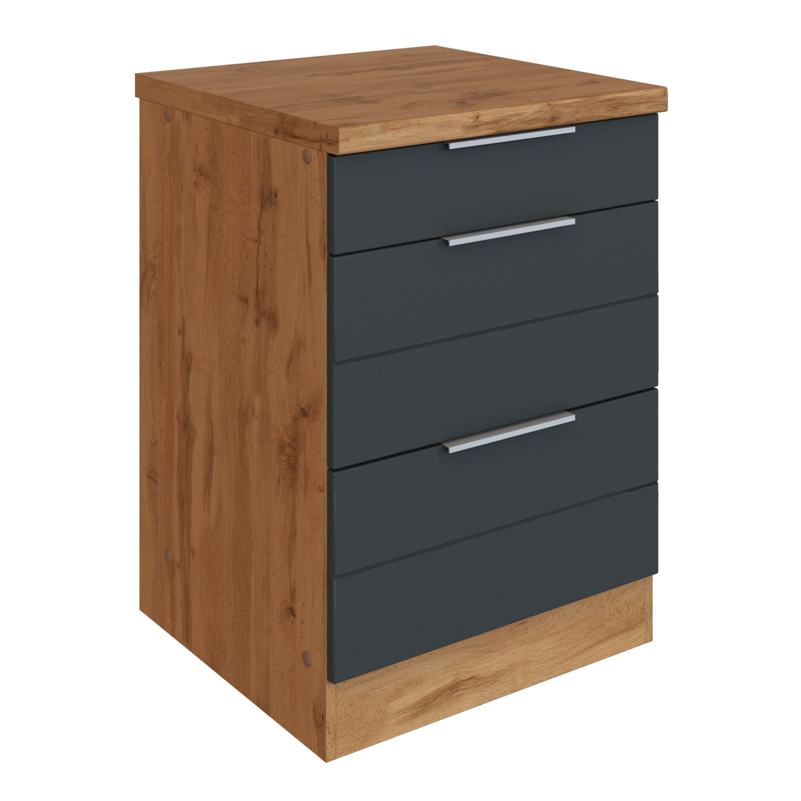 Anrichte FLORENZ - Wotaneiche-grau matt - 60 cm