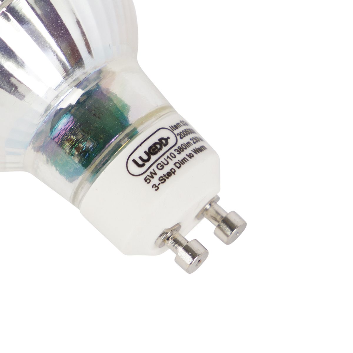 Set van 6 GU10 3-staps dim to warm LED lampen 5W 380 lm 2000-2700K
