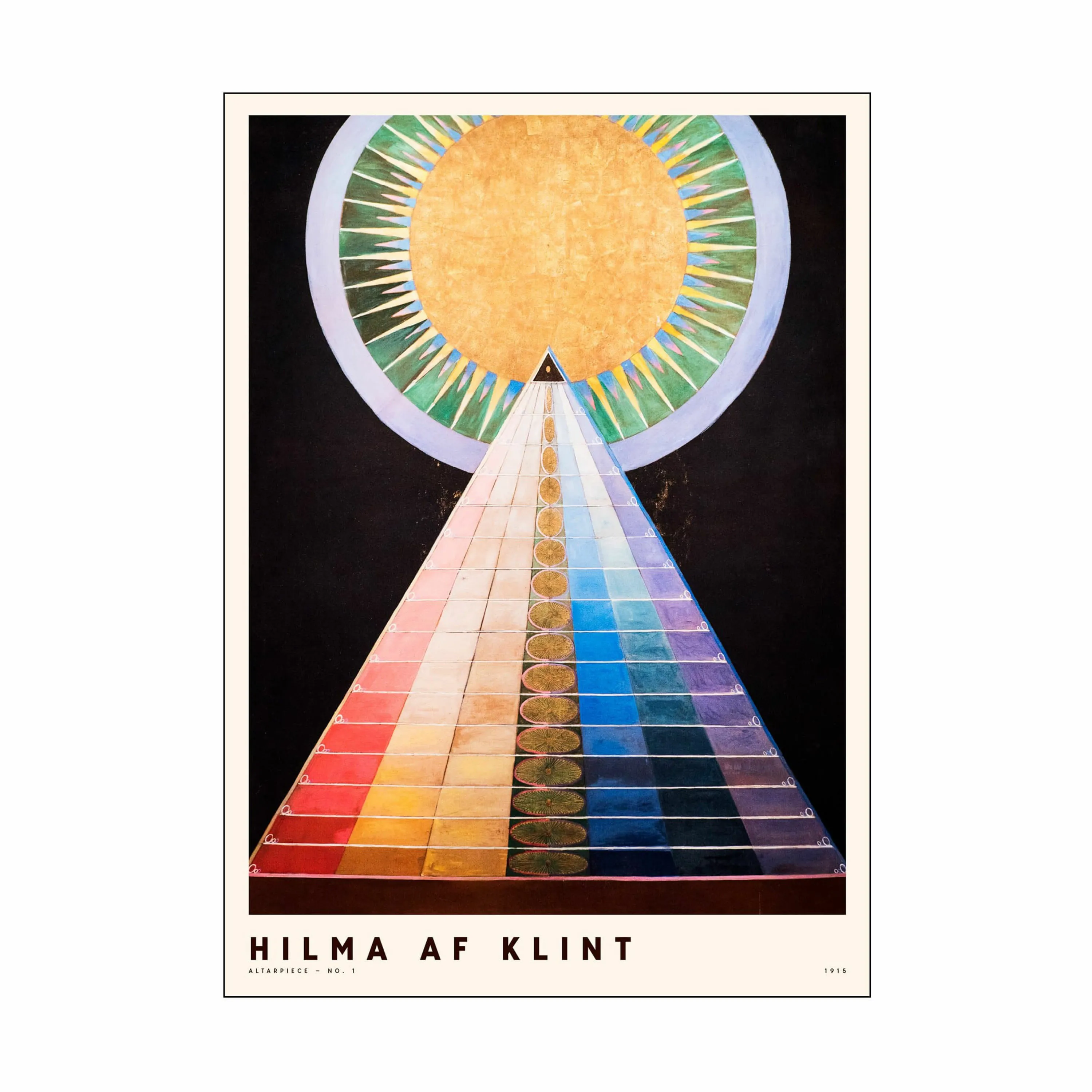 Poster&Frame Hilma af Klint Plakat - Altarpiece no. 01