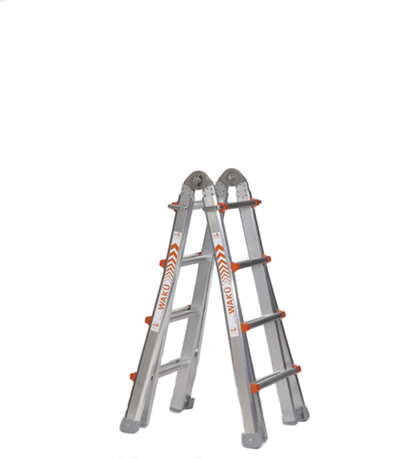 Little Jumbo Waku Model | Telescopische vouwladder - max. werkhoogte 4.6m - 4x4 sporten