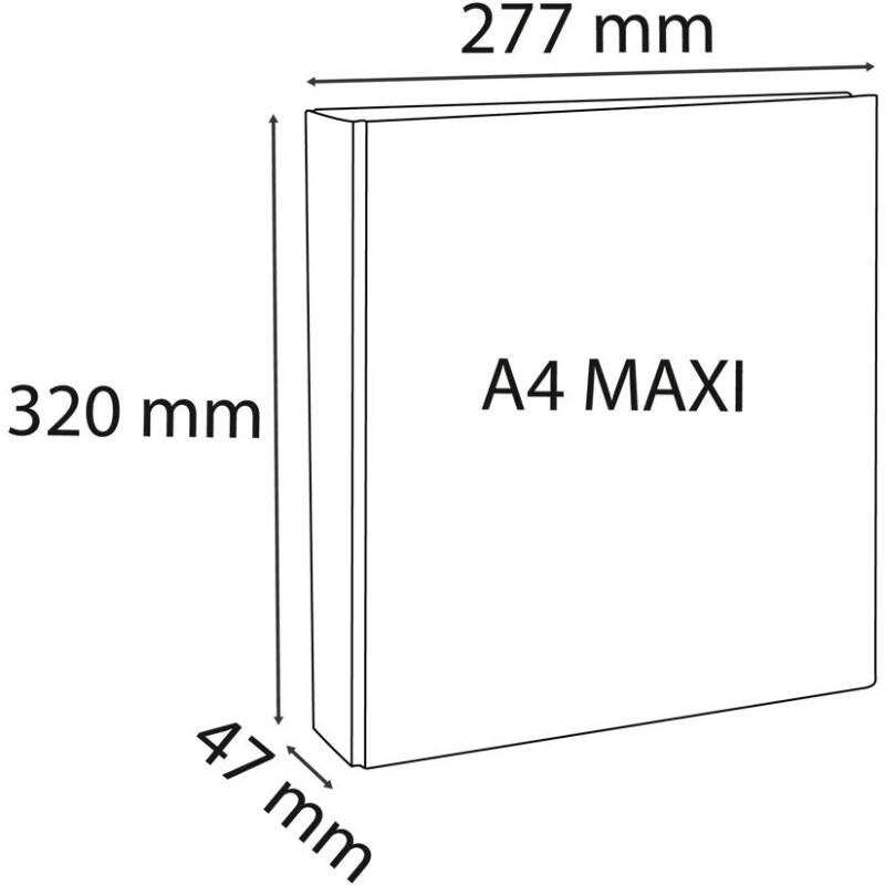 Classeur 2 anneaux cartonné Exacompta Kreacover® personnalisable A4 maxi - Dos 4,7 cm blanc