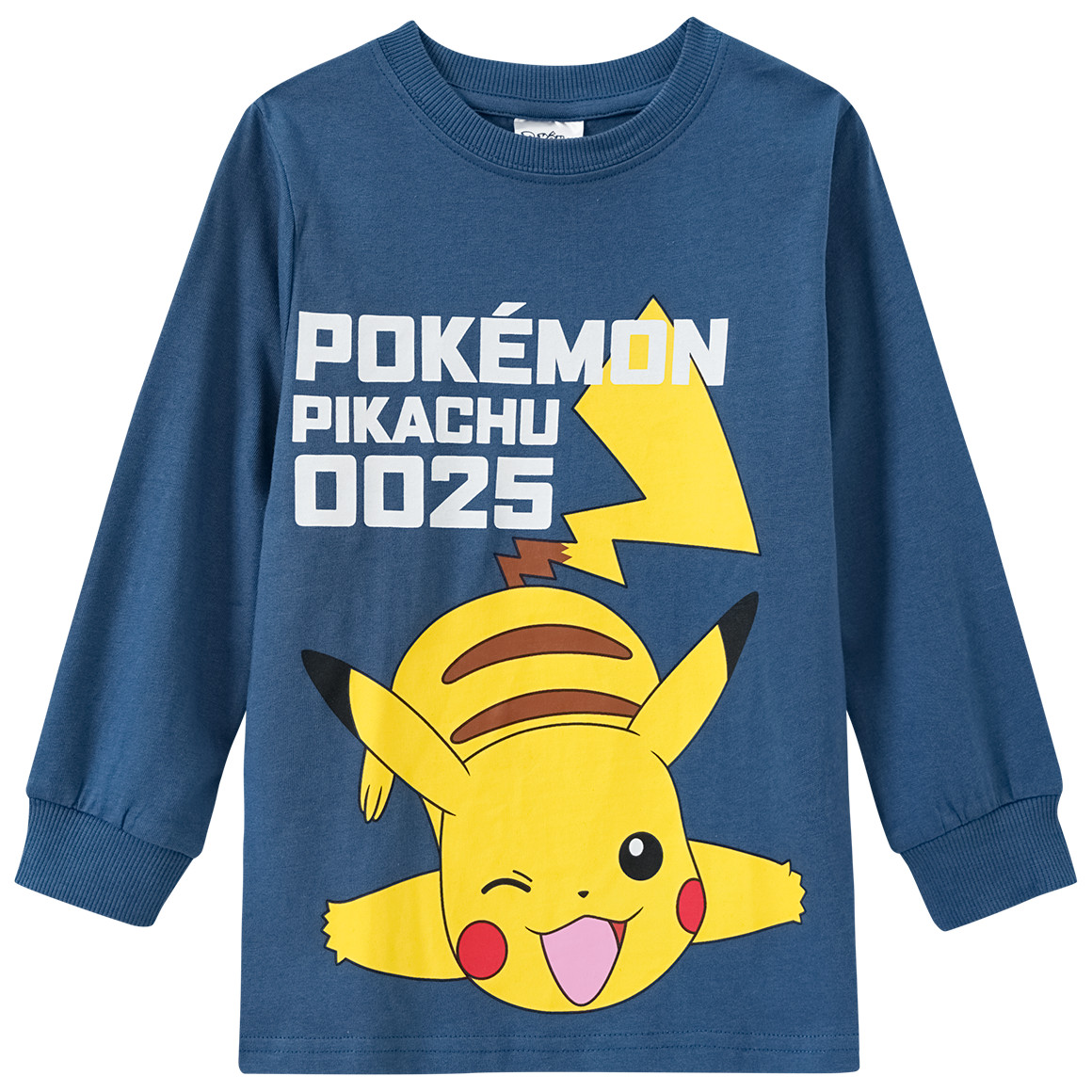 Topolino Pokémon Schlafanzug mit Lizenz-Motiven dunkelblau / gelb