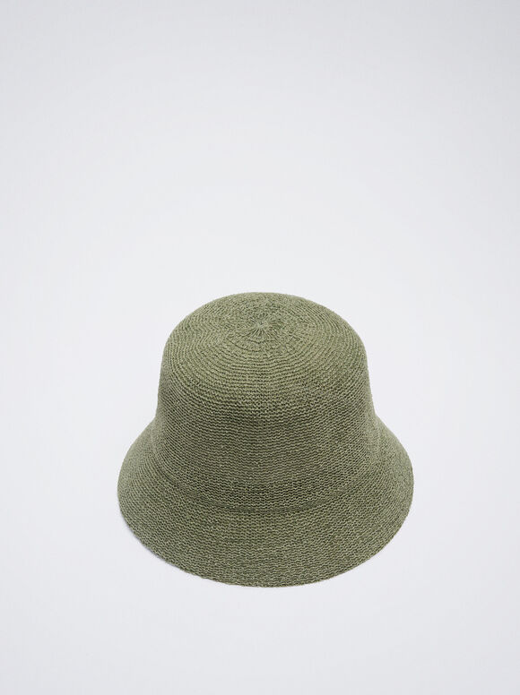 Chapéu Bucket de Tricô - Cáqui