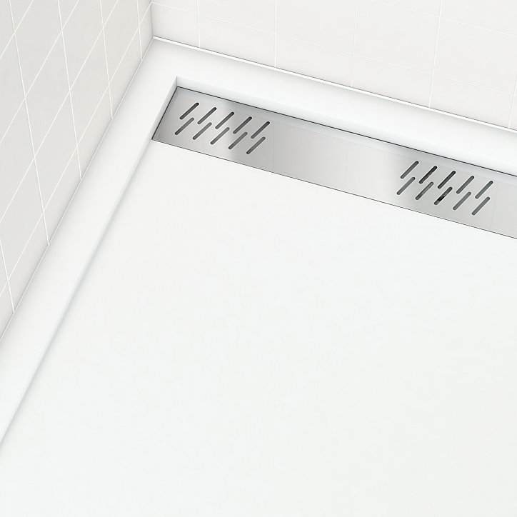 Receveur de douche acrylique 90 x 90 cm, blanc, Galedo Pure 2 Linéaire
