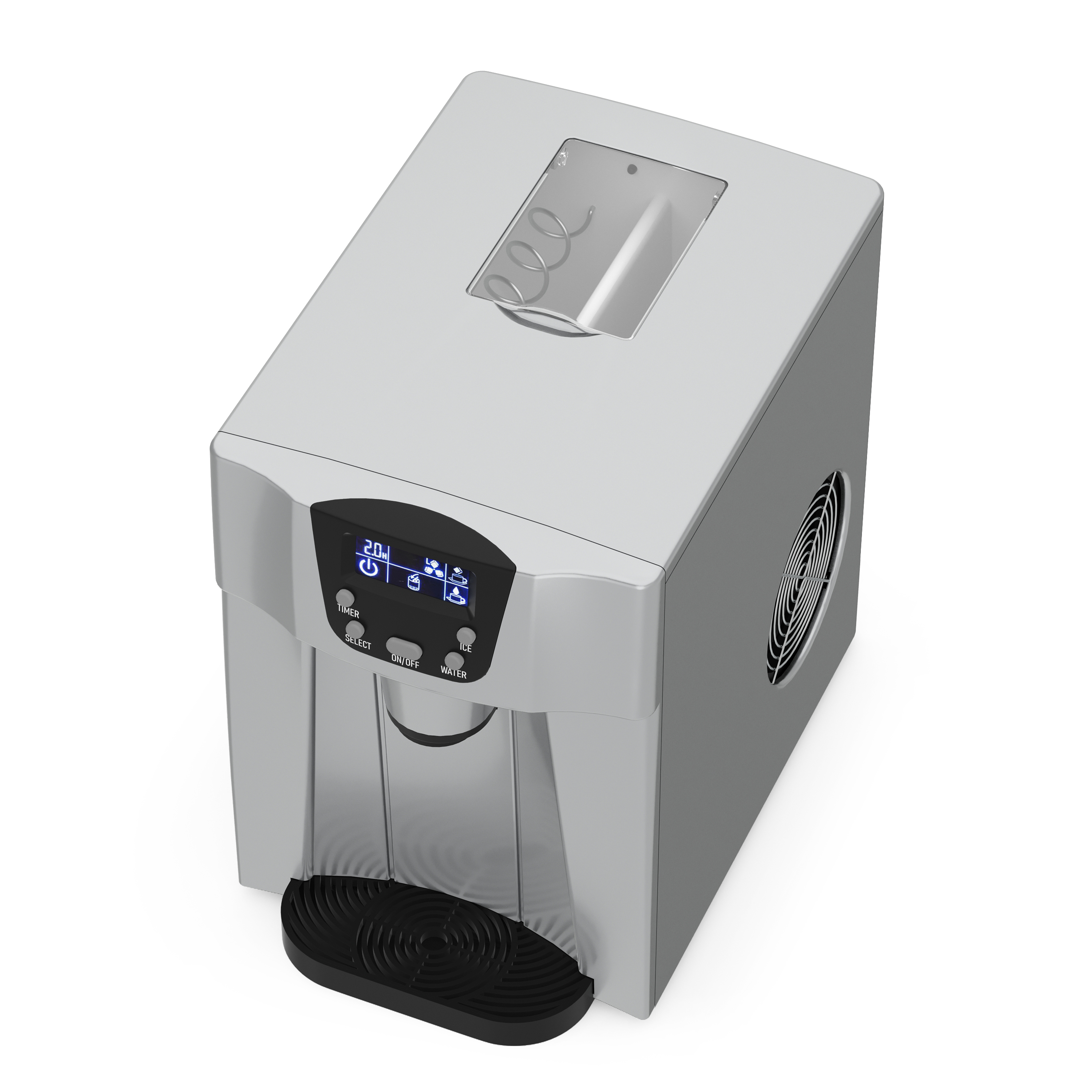 Eiswürfelmaschine grau 12 kg / 24 h