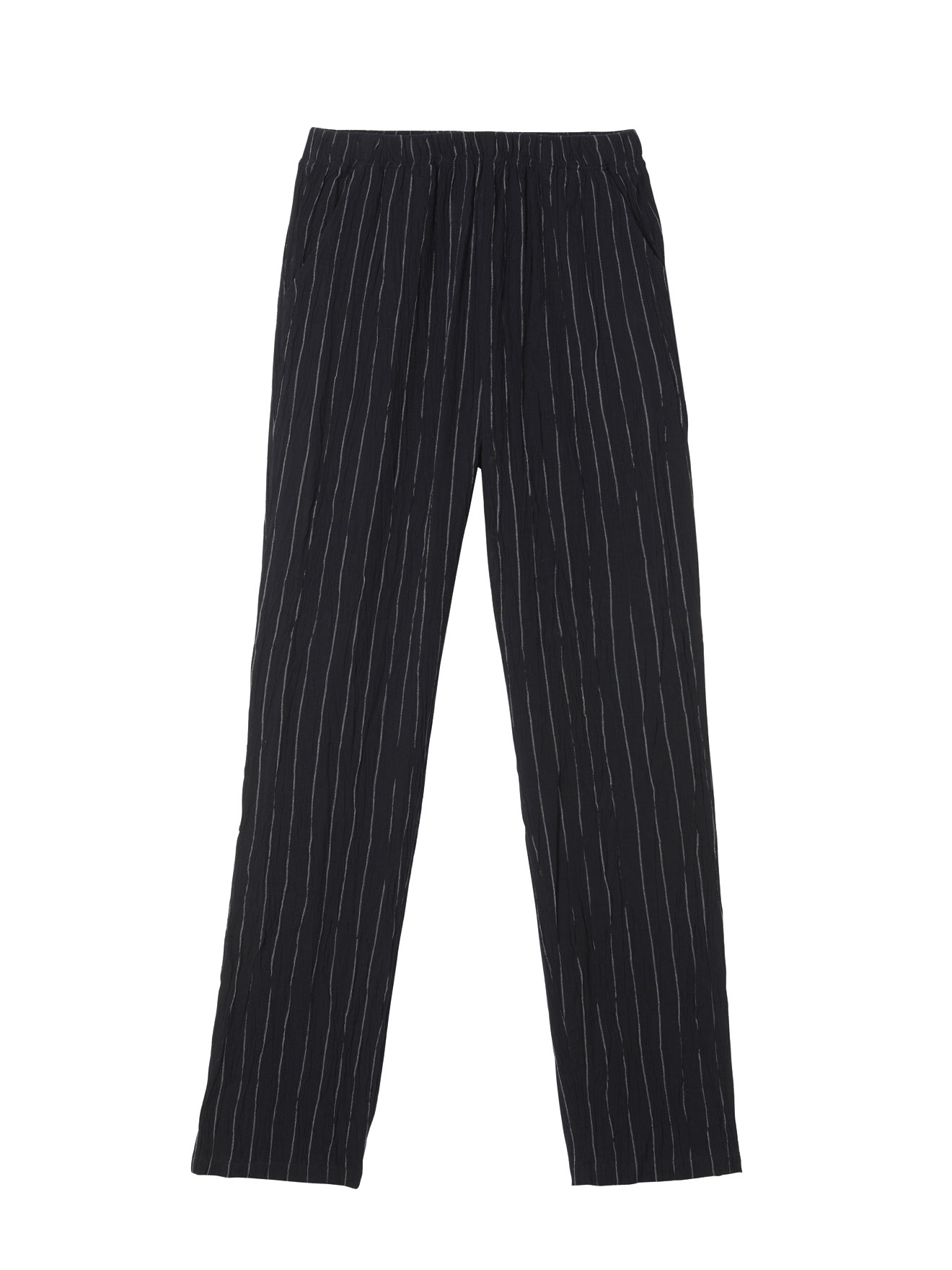 Pantalon en tissu créponné pur coton