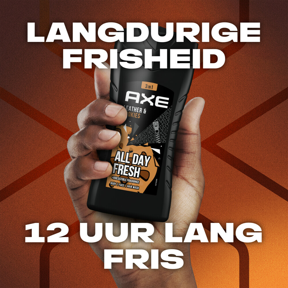 Axe 3-in-1 Douchegel Leer en Koekjes250 ml