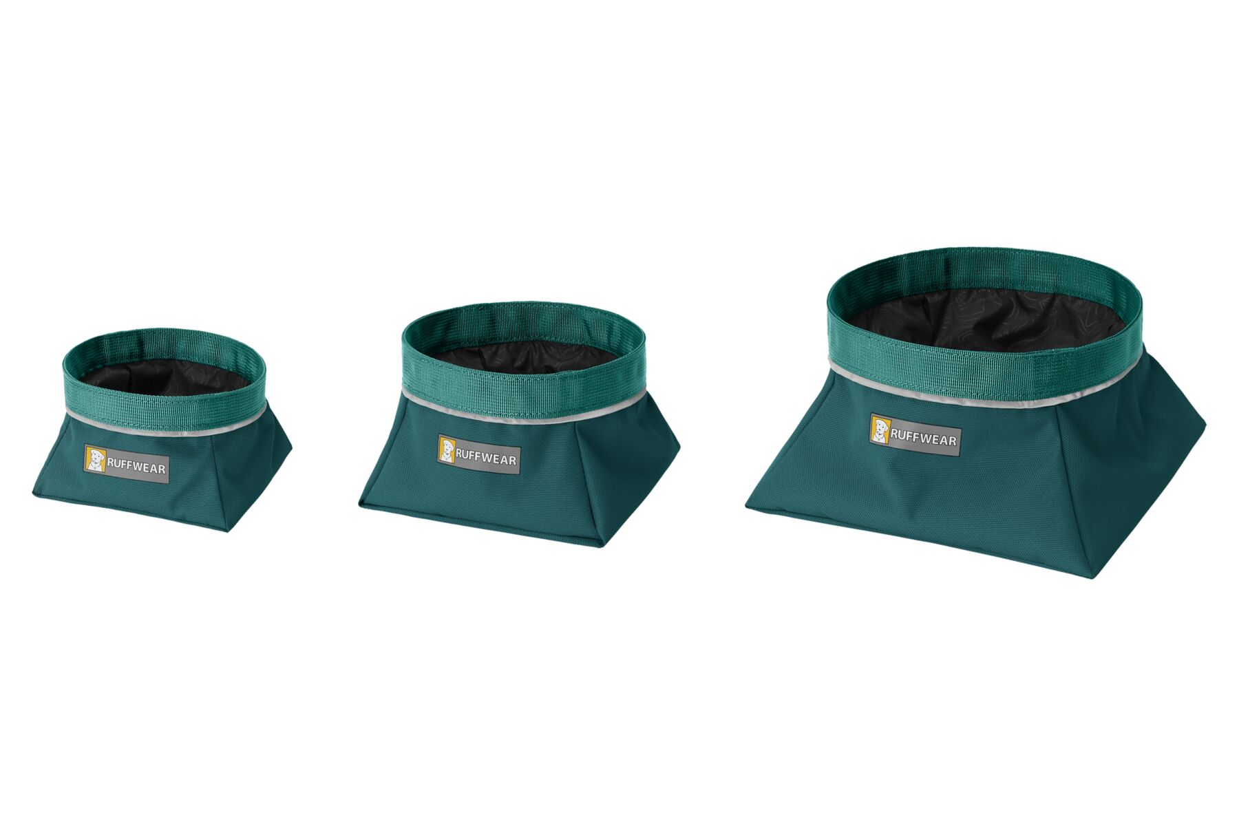 Bol pliable à nourriture et à eau léger quencher™. Couleur: tumalo teal (sarcelle), taille: l