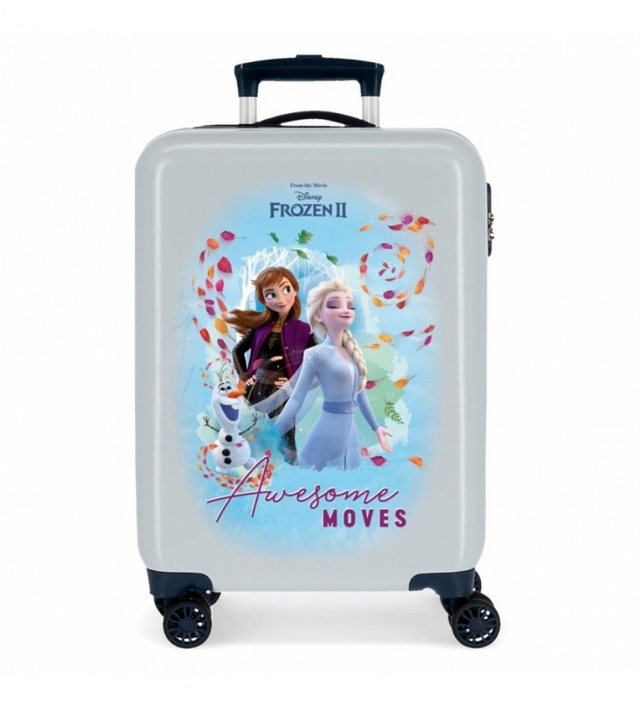 Mala de cabine rígida Joumma Bags Frozen Awesome Moves - Azul - 38x55x20cm -