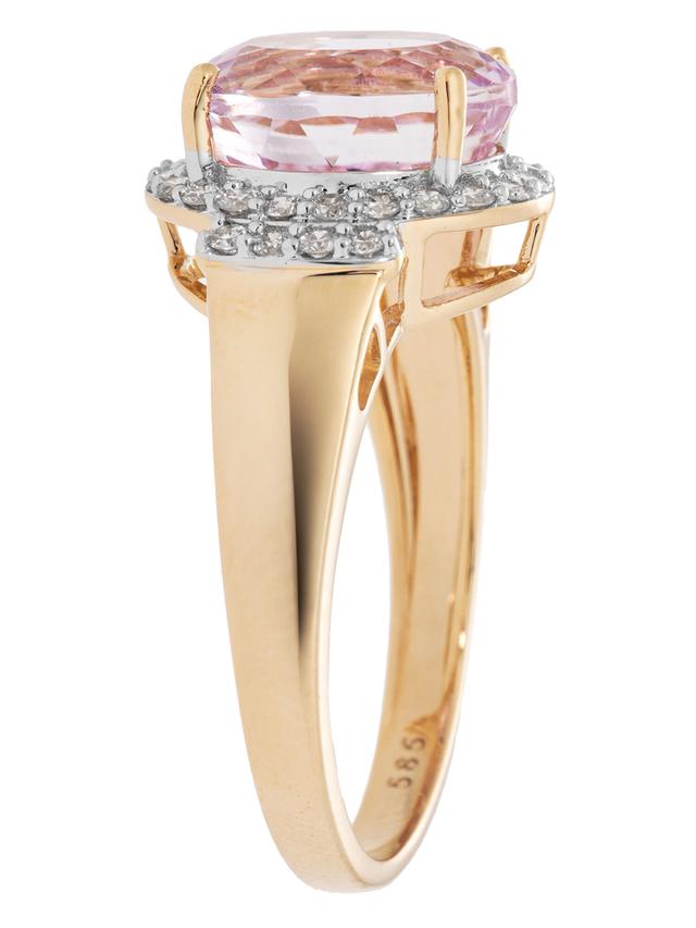 Entourage-Ring Kunzit, Gold 585
