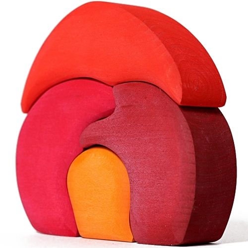 Grimm's kabouterhuisje rood