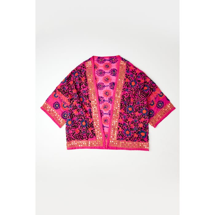 Veritas-Korte kimono hand geborduurd