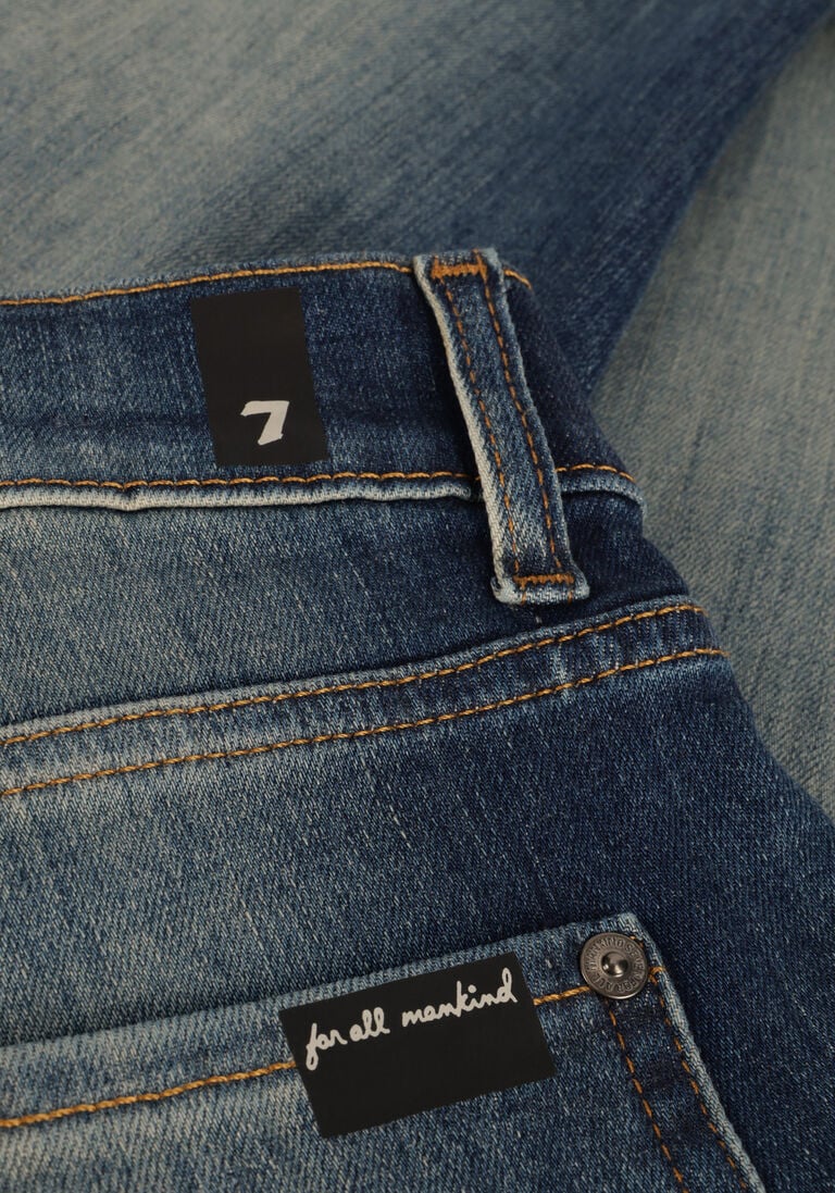 7 FOR ALL MANKIND blauwe 7 for all mankind slim fit jeans slimmy tapered stretch tek riptide