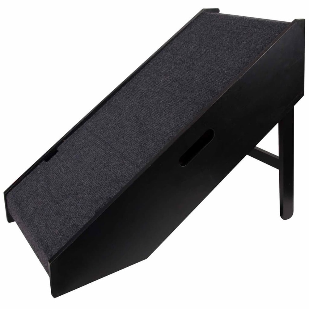 Rampe et escalier pour animaux noir 62 x 36 x 51 cm 515222