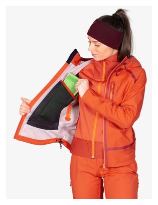 Veste Hardshell Femme AYAQ Lonak Orange