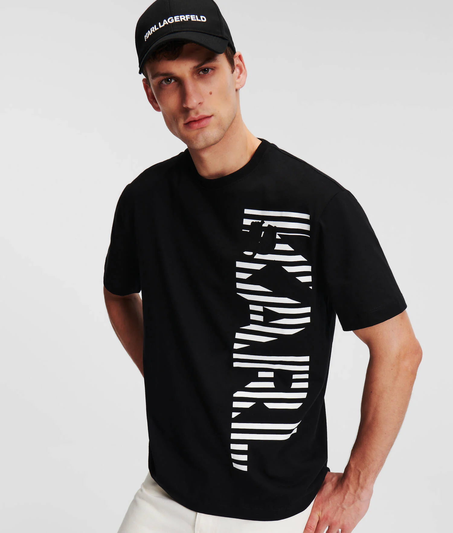 T-SHIRT À LOGO KARL VERTICAL
