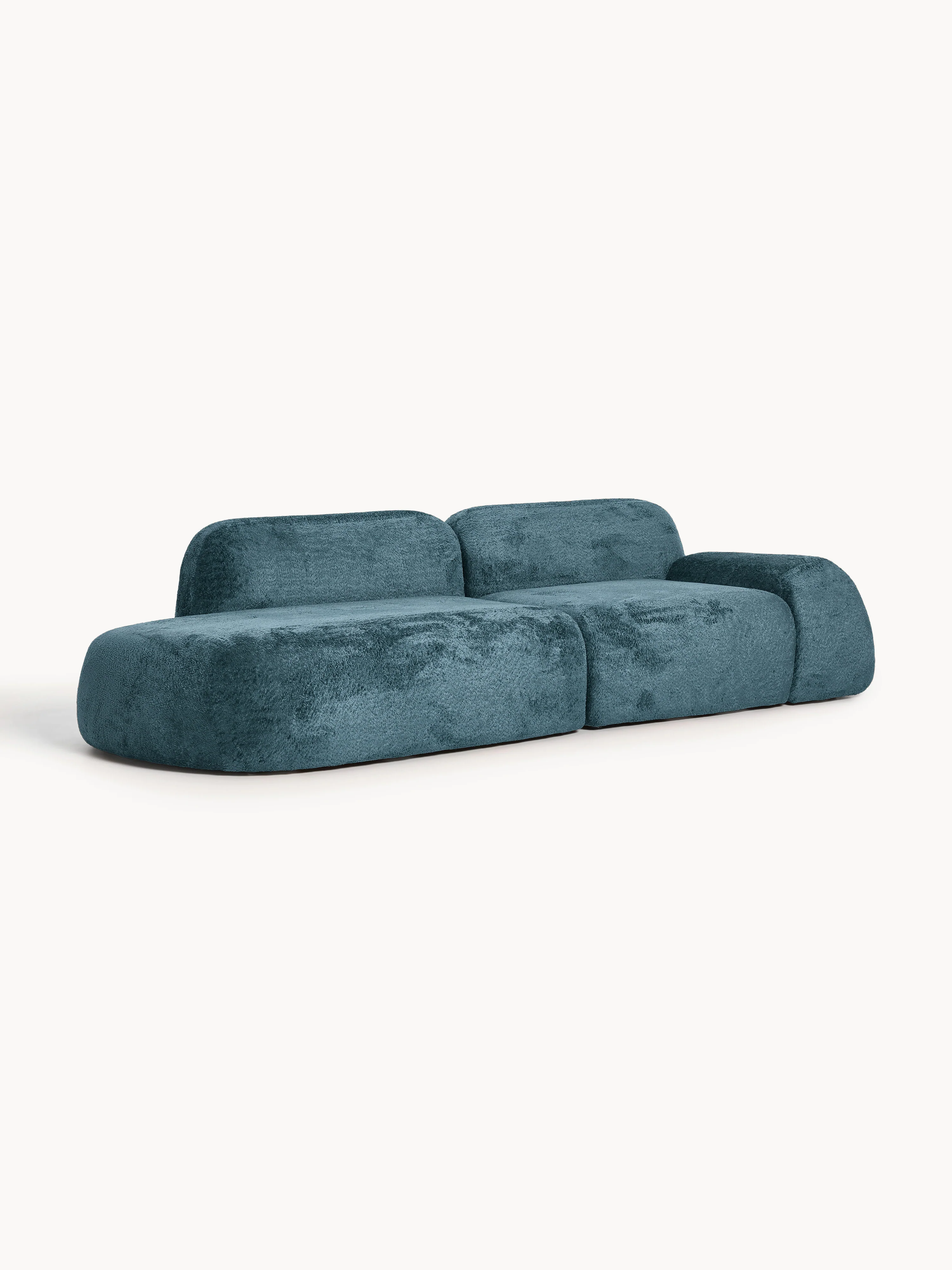 Modulaire teddy bouclé chaise Wolke (3-zits)