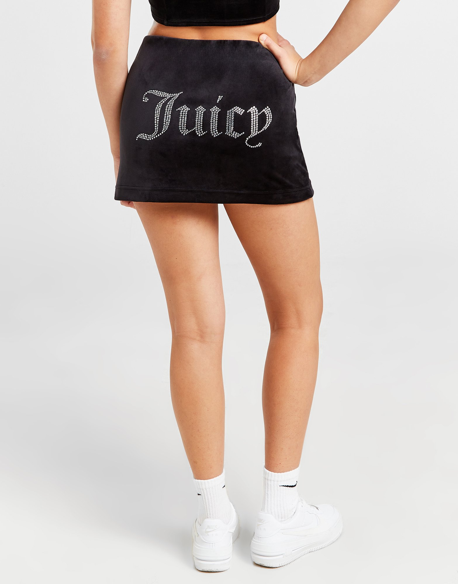 JUICY COUTURE Mini-Jupe en Velours Diamante Femme