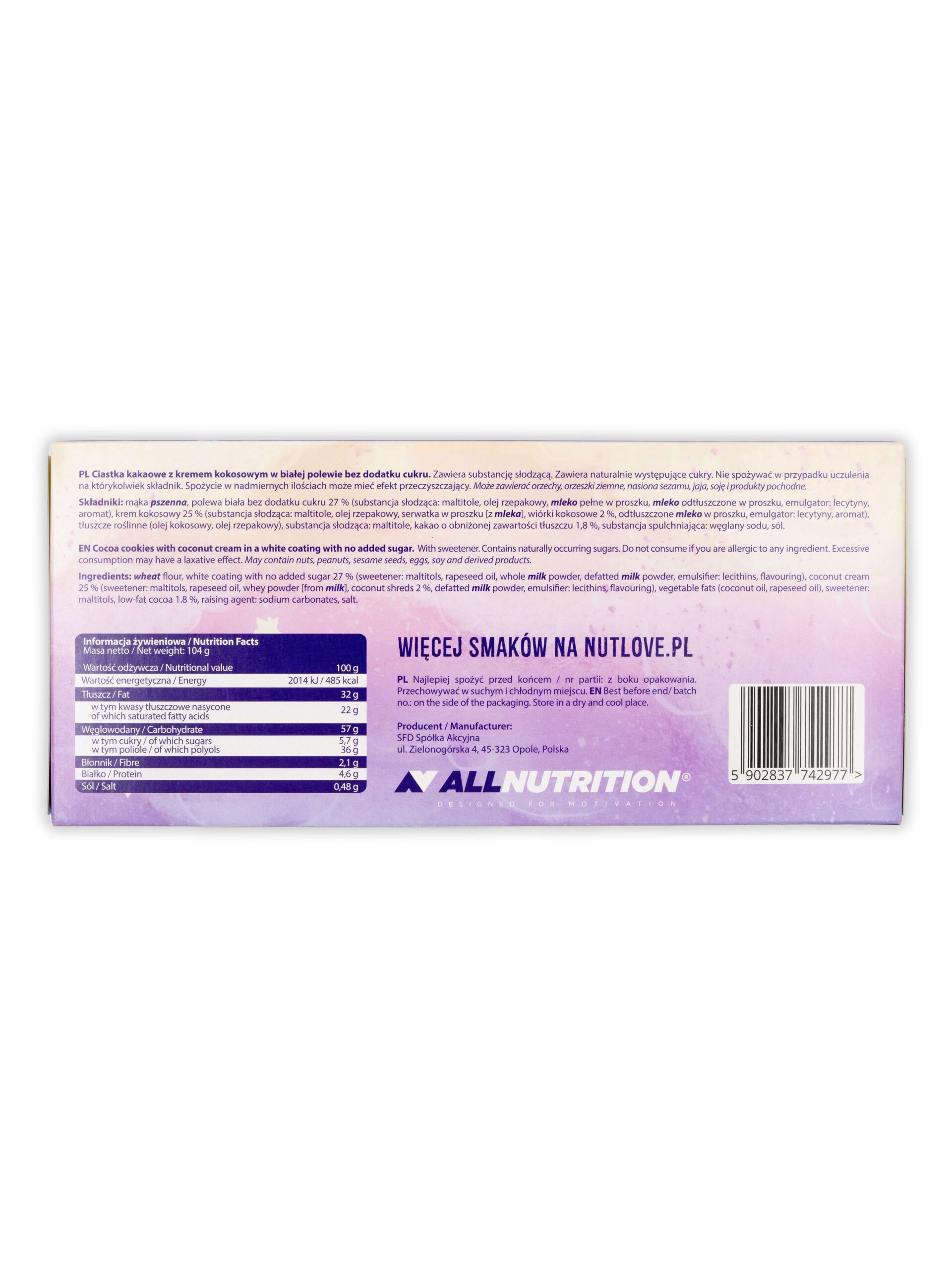 Allnutrition Nutlove Magic Cards White Choco with Coconut