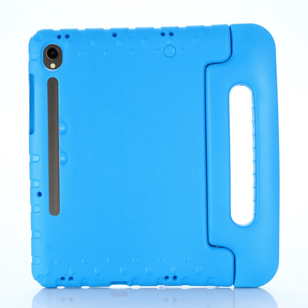 Samsung Galaxy Tab S10 FE / Tab S9 FE / S9 Stossfeste Kinder Schaumstoff Schutz Hülle   Griff   Standfunktion - Blau