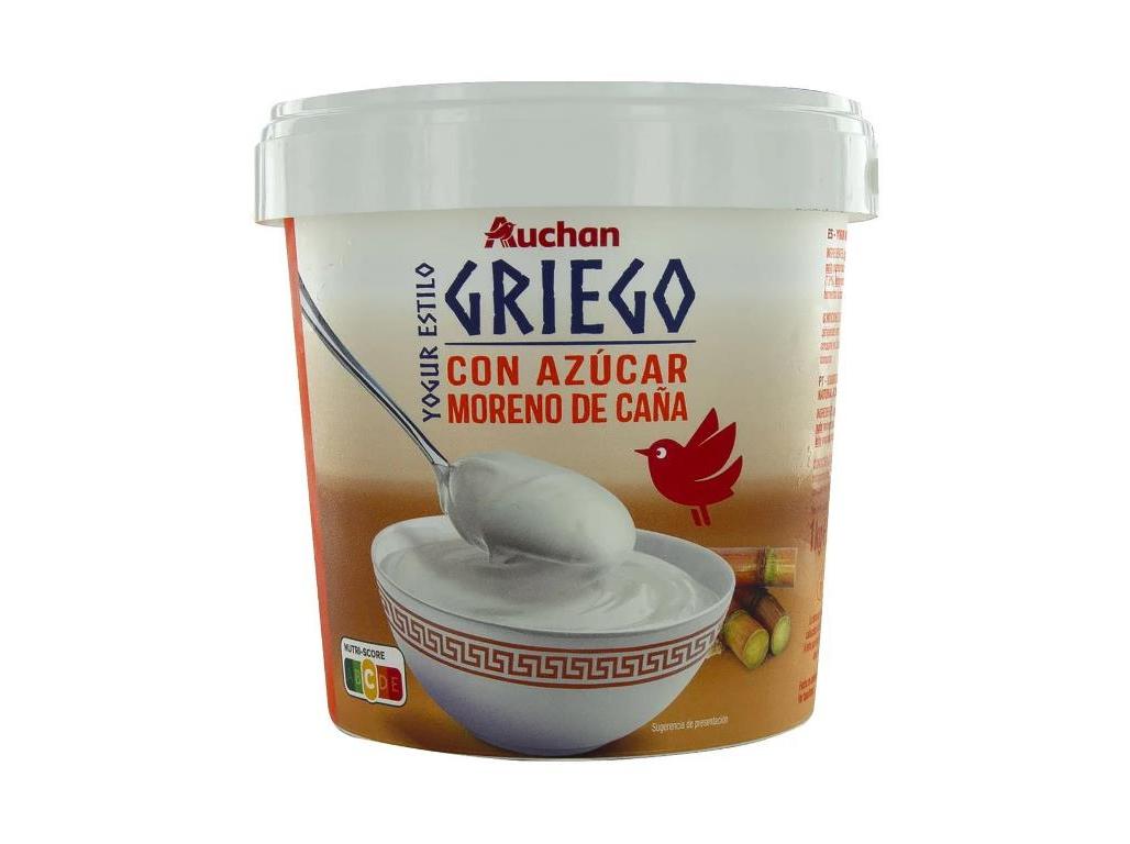 IOGURTE GREGO AUCHAN COM AÇUCAR MASCAVADO 1KG