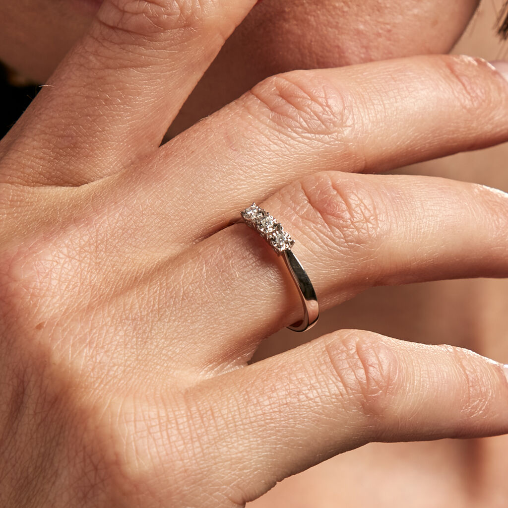 Bague Diamotion Or Blanc Diamant