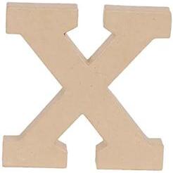 Lettre X kraft 20cm - Kraft