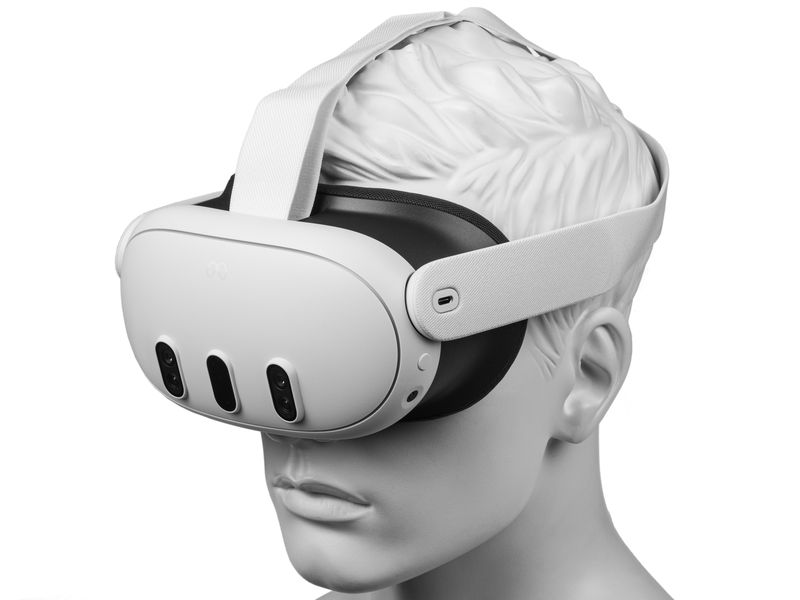 Meta VR-Headset Meta Quest 3 512 GB Mobiles VR-Headset inkl. zwei Touch-Controllern
