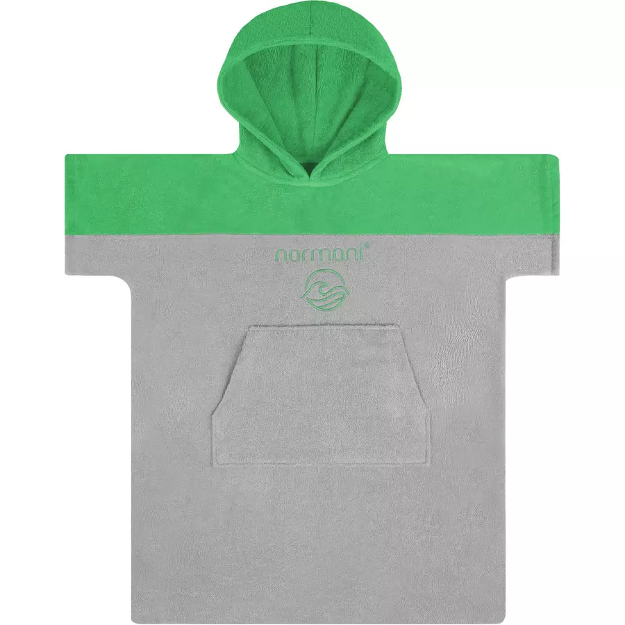 normani Kinder Badeponcho 6-9 Jahre Puwai Grün