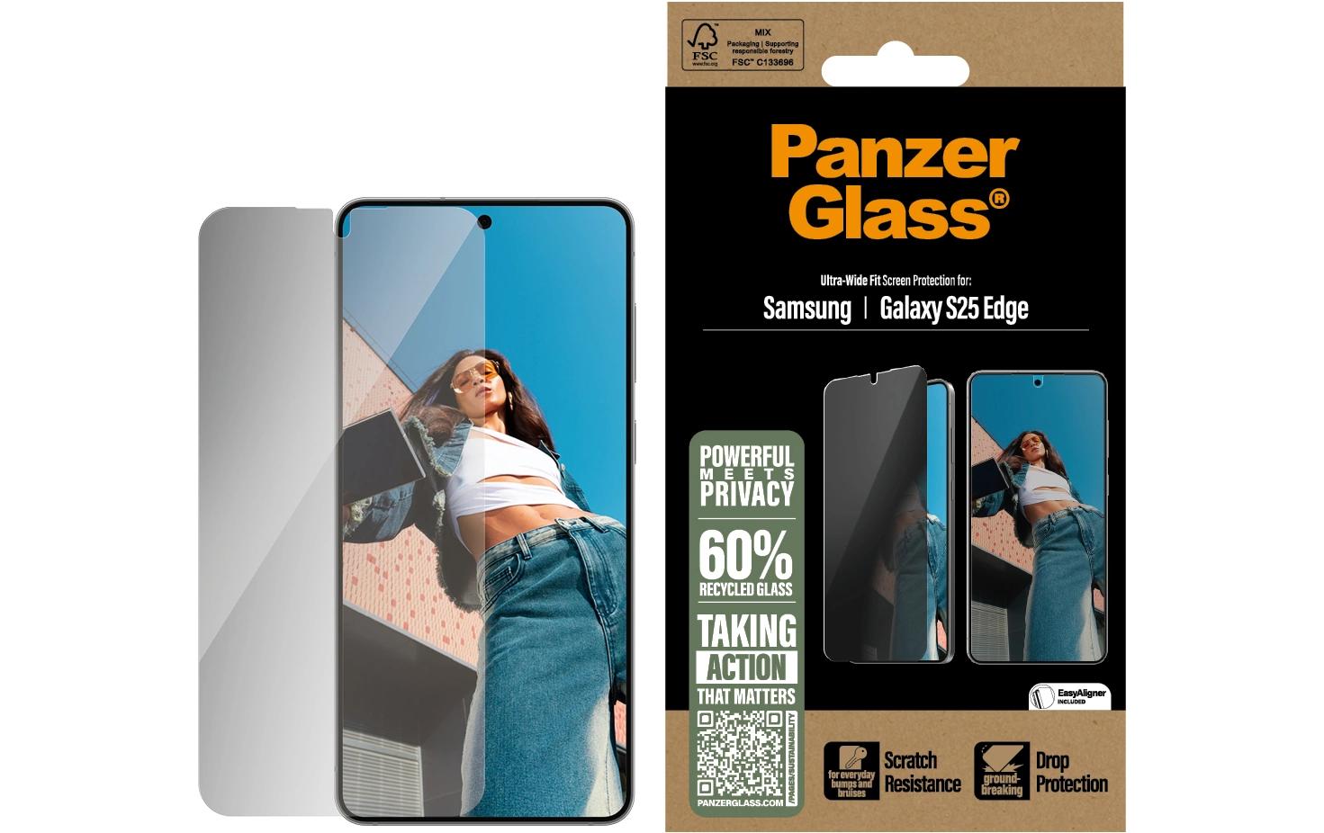 Displayschutz Privacy Ultra-Wide FitDisplayschutz für das Samsung Galaxy S25 Edge