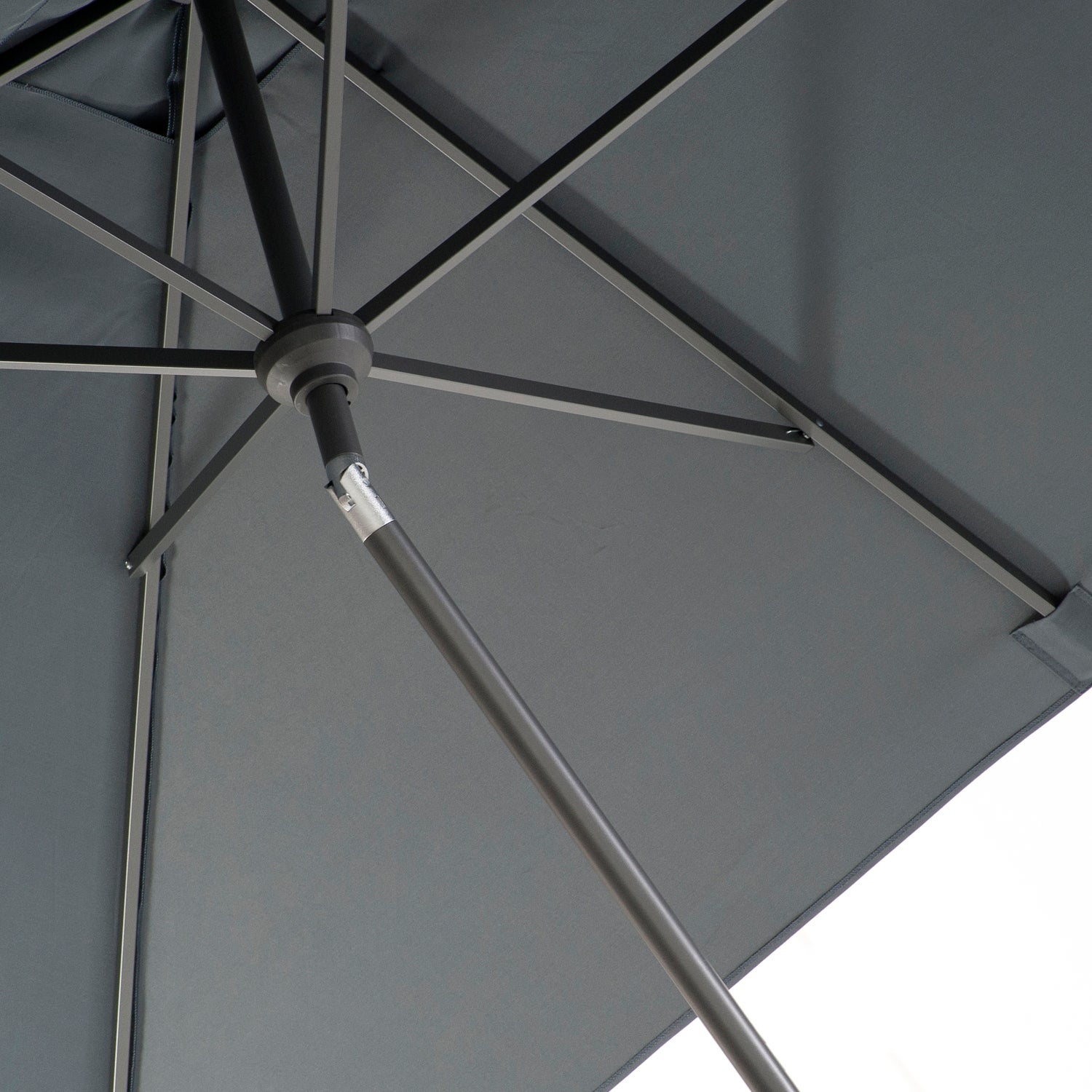 Intratuin parasol Cadiz grijs 80+UV 300 x 200 cm