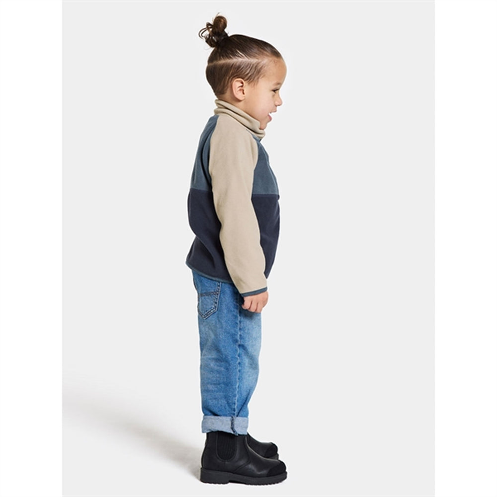 Navy Monte Kids Fleece Jakke - Didriksons | Luksusbaby