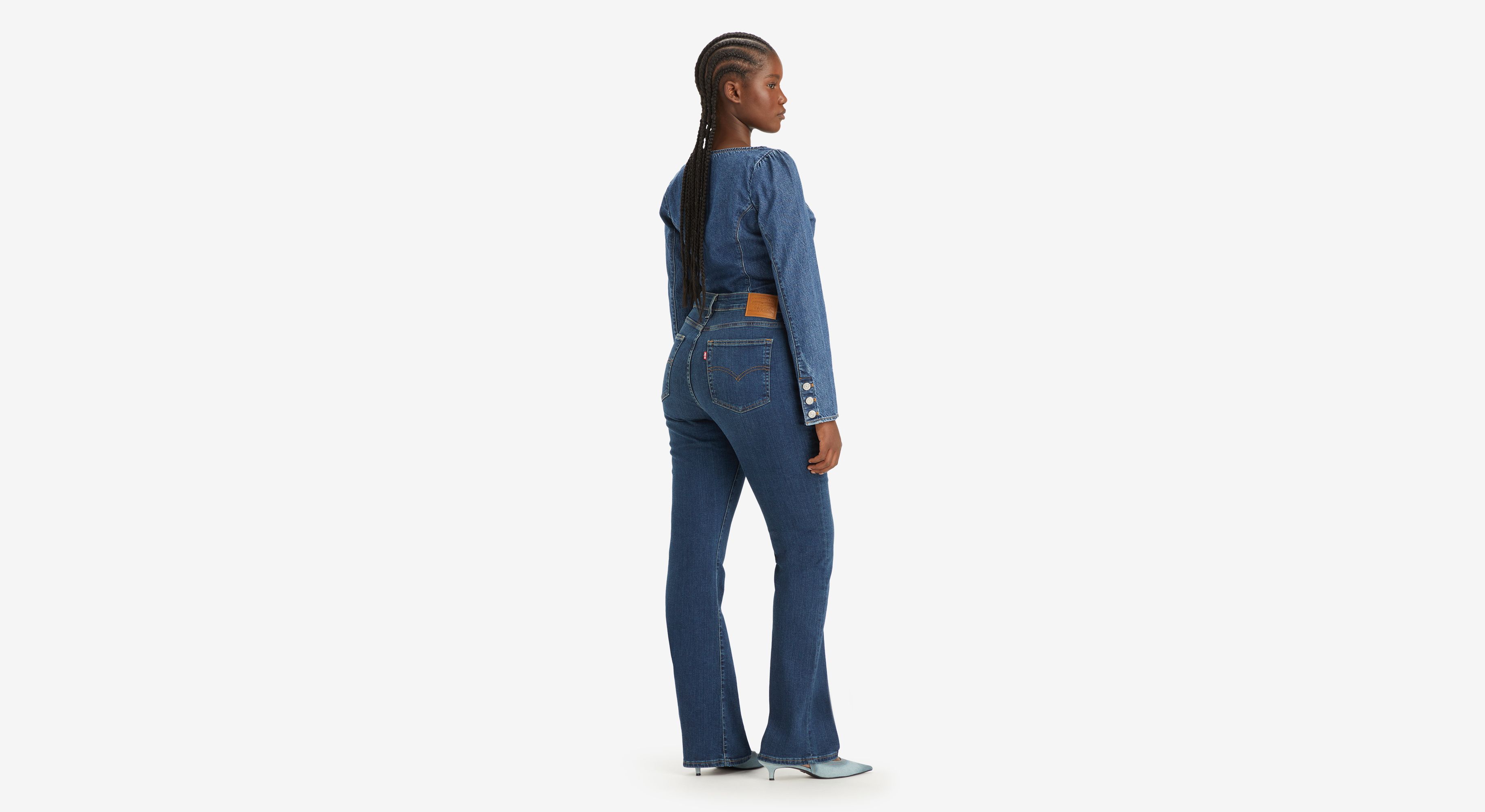 Jean 725™ taille haute bootcut - Dark Indigo Worn In - Bleu