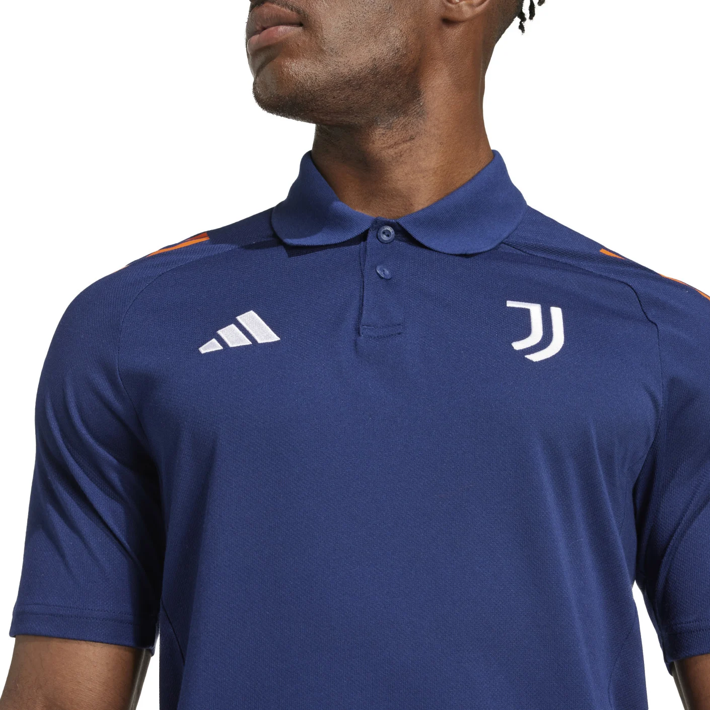 Adidas Juventus Polo 2024-2025 Donkerblauw Oranje Wit