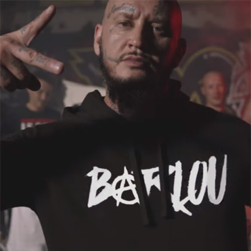 Sweat Capuche Barlou Noir Blanc