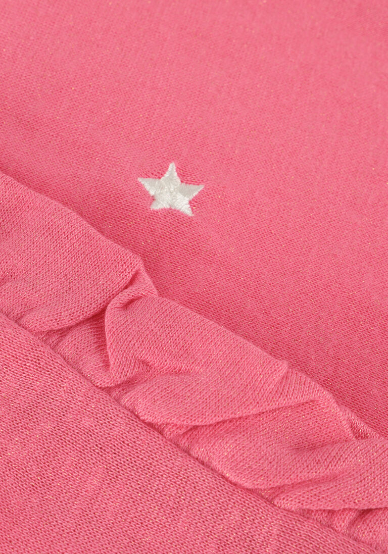 LIKE FLO roze like flo top metallic slub jersey tee