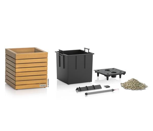 LECHUZA® Holz-Kasten PALO Natural Wood 35,
